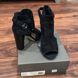 Vince Camuto Black Suede Heeled Boots